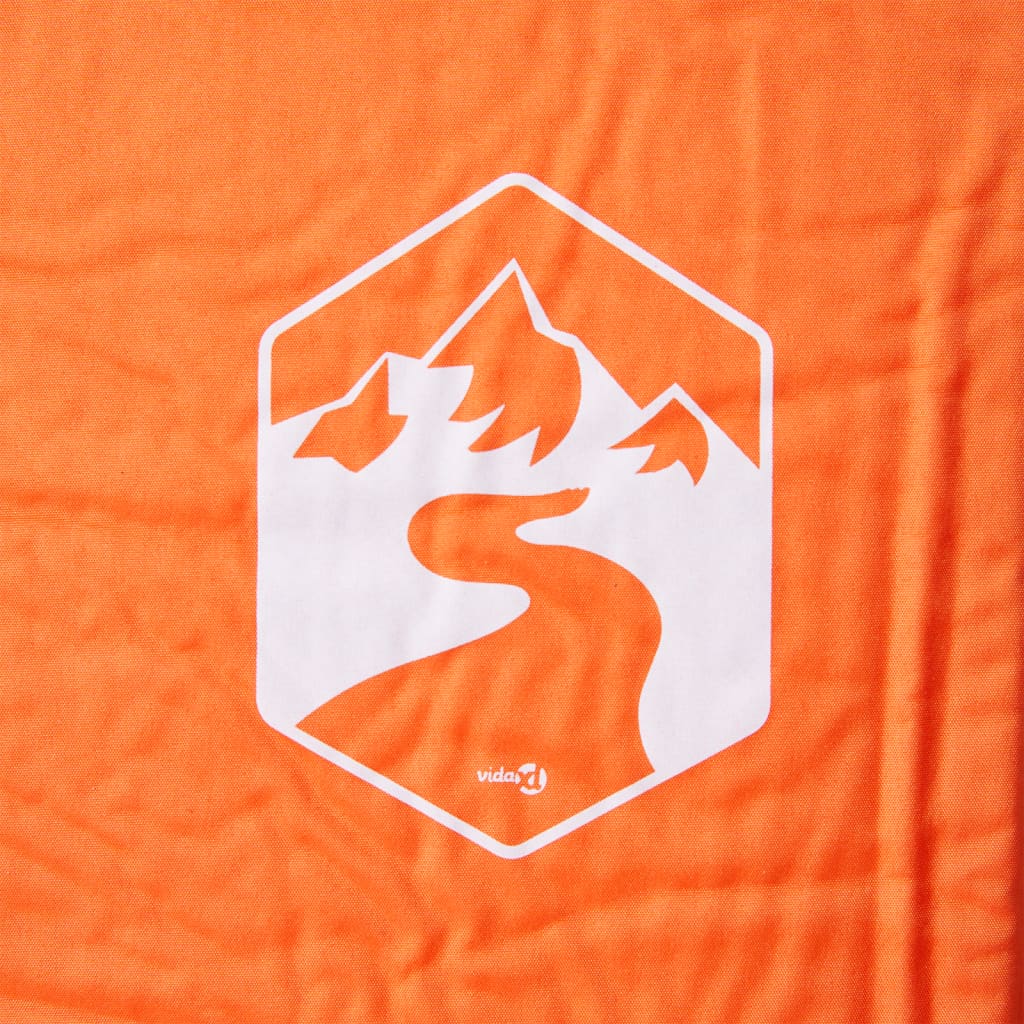 Στρώμα Κάμπινγκ Αυτοφούσκωτο Μονό με Μαξιλάρι Πορτοκαλί