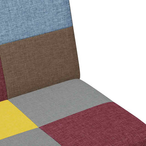 Καναπές Κρεβάτι Διθέσιος με Υποπόδιο Patchwork Υφασμάτινος - Pakobazaar
