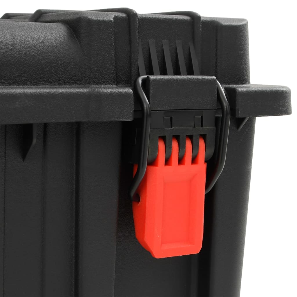 Θήκη Πτήσης Φορητή Μαύρη 56,5x45,5x48 εκ. από Πολυπροπυλένιο