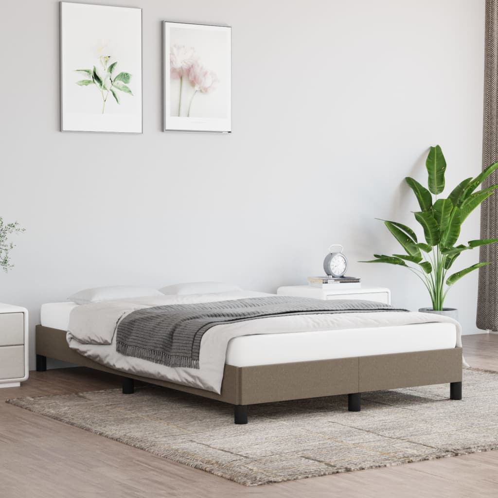 Πλαίσιο Κρεβατιού χωρίς στρώμα Taupe 120x190 εκ. Υφασμάτινο