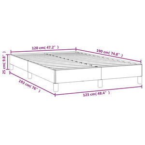 Πλαίσιο Κρεβατιού χωρίς στρώμα Κρέμα 120x190 εκ. Υφασμάτινο