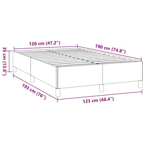 Πλαίσιο Κρεβατιού χωρίς στρώμα Taupe 120x190 εκ. Υφασμάτινο