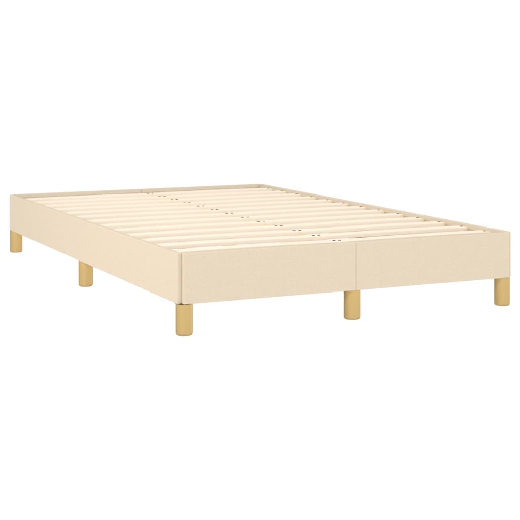 Κρεβάτι Boxspring με Στρώμα Κρεμ 120x190 εκ. Υφασμάτινο