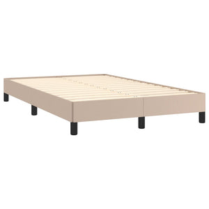 Κρεβάτι Boxspring με Στρώμα Καπουτσίνο 120x190εκ.από Συνθ.Δέρμα