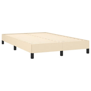 Κρεβάτι Boxspring με Στρώμα Κρεμ 120x190 εκ. Υφασμάτινο