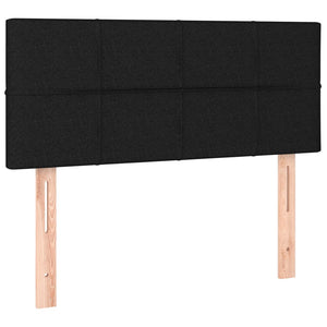 Κρεβάτι Boxspring με Στρώμα Μαύρο 120x190 εκ. Υφασμάτινο