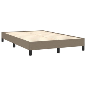 Κρεβάτι Boxspring με Στρώμα Taupe 120x190 εκ. Υφασμάτινο