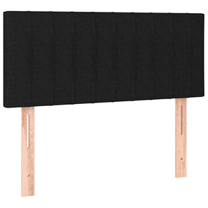 Κρεβάτι Boxspring με Στρώμα Μαύρο 120x190 εκ. Υφασμάτινο