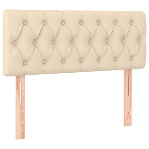 Κρεβάτι Boxspring με Στρώμα Κρεμ 120x190 εκ. Υφασμάτινο
