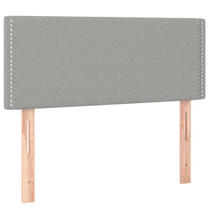 Κρεβάτι Boxspring με Στρώμα Ανοιχτό Γκρι 120x190 εκ. Υφασμάτινο