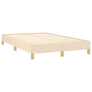 Κρεβάτι Boxspring με Στρώμα Κρεμ 120x190 εκ. Υφασμάτινο