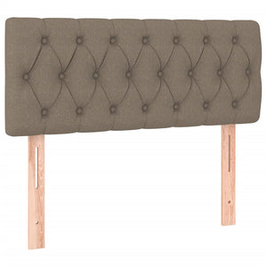 Κρεβάτι Boxspring με Στρώμα Taupe 120x190 εκ. Υφασμάτινο