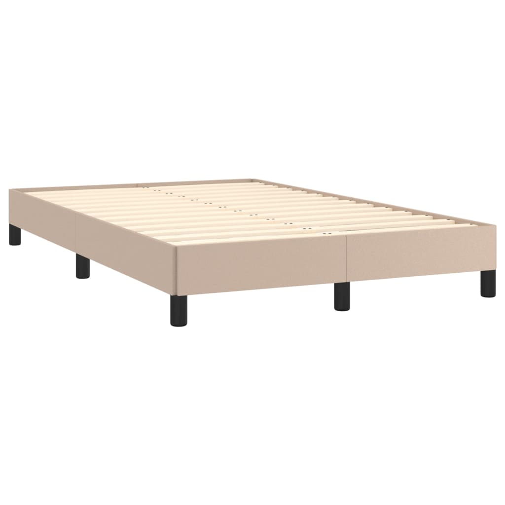 Κρεβάτι Boxspring με Στρώμα Καπουτσίνο 120x190εκ.από Συνθ.Δέρμα