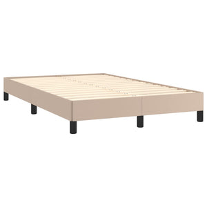 Κρεβάτι Boxspring με Στρώμα Καπουτσίνο 120x190εκ.από Συνθ.Δέρμα