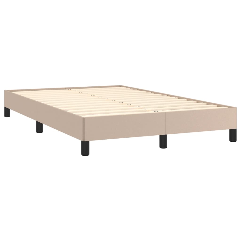 Κρεβάτι Boxspring με Στρώμα Καπουτσίνο 120x190εκ.από Συνθ.Δέρμα