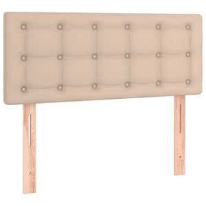 Κρεβάτι Boxspring με Στρώμα Καπουτσίνο 120x190εκ.από Συνθ.Δέρμα