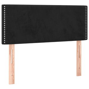 Κρεβάτι Boxspring με Στρώμα Μαύρο 120x190 εκ. Βελούδινο