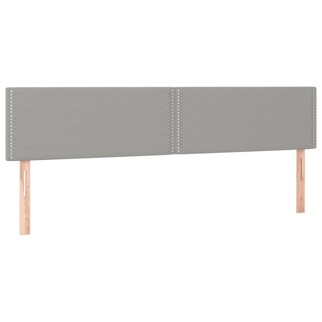 Κρεβάτι Boxspring με Στρώμα Ανοιχτό Γκρι 120x190 εκ. Υφασμάτινο