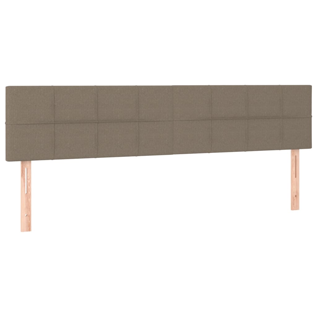 Κρεβάτι Boxspring με Στρώμα Taupe 120x190 εκ. Υφασμάτινο
