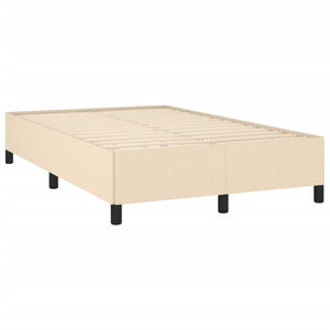 Κρεβάτι Boxspring με Στρώμα Κρεμ 120x190 εκ. Υφασμάτινο