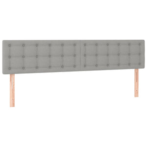 Κρεβάτι Boxspring με Στρώμα Ανοιχτό Γκρι 120x190 εκ. Υφασμάτινο