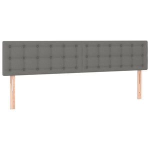 Κρεβάτι Boxspring με Στρώμα Σκούρο Γκρι 120x190 εκ Υφασμάτινο