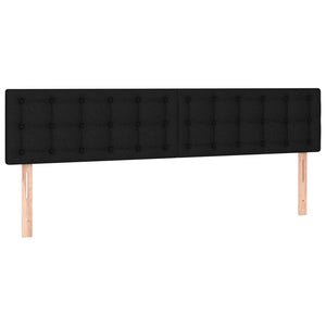 Κρεβάτι Boxspring με Στρώμα Μαύρο 120x190 εκ. Υφασμάτινο