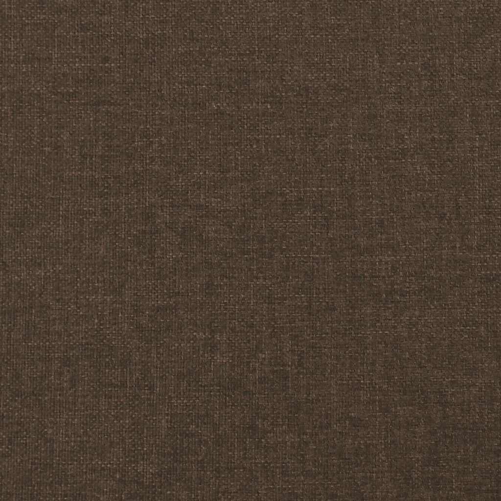 Κρεβάτι Boxspring με Στρώμα Σκούρο Καφέ 120x190 εκ Υφασμάτινο