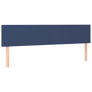 Κρεβάτι Boxspring με Στρώμα Μπλε 120x190 εκ. Υφασμάτινο - Pakobazaar