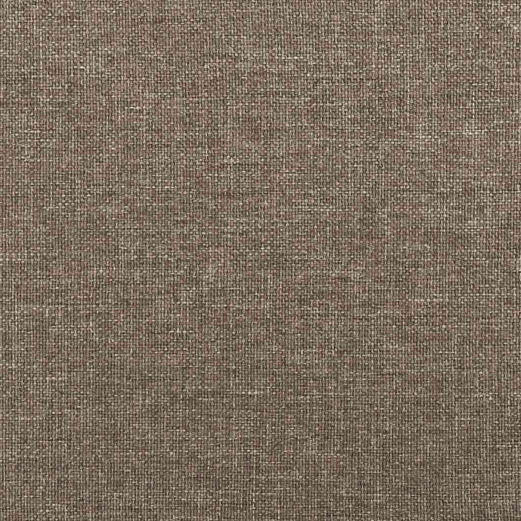 Κρεβάτι Boxspring με Στρώμα Taupe 120x190 εκ. Υφασμάτινο