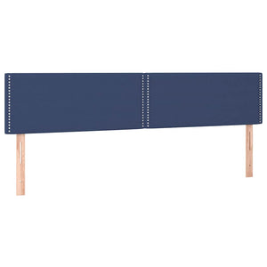 Κρεβάτι Boxspring με Στρώμα Μπλε 120x190 εκ. Υφασμάτινο - Pakobazaar