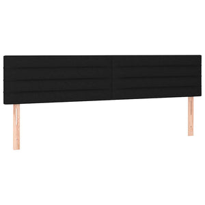 Κρεβάτι Boxspring με Στρώμα Μαύρο 120x190 εκ. Υφασμάτινο