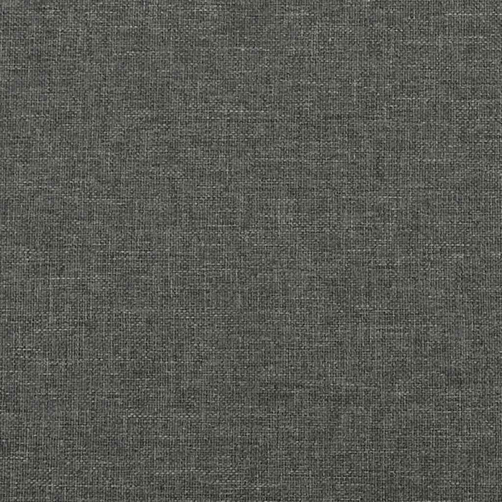 Κρεβάτι Boxspring με Στρώμα Σκούρο Γκρι 120x190 εκ Υφασμάτινο - Pakobazaar