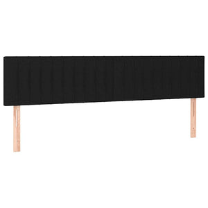 Κρεβάτι Boxspring με Στρώμα Μαύρο 120x190 εκ. Υφασμάτινο