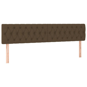 Κρεβάτι Boxspring με Στρώμα Σκούρο Καφέ 120x190 εκ Υφασμάτινο