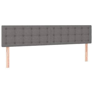 Κρεβάτι Boxspring με Στρώμα Σκούρο Γκρι 120x190 εκ Υφασμάτινο