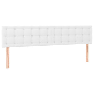 Κρεβάτι Boxspring με Στρώμα Λευκό 120x190εκ.από Συνθετικό Δέρμα