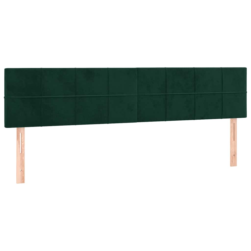 Κρεβάτι Boxspring με Στρώμα Σκούρο Πράσινο 120x190εκ. Βελούδινο