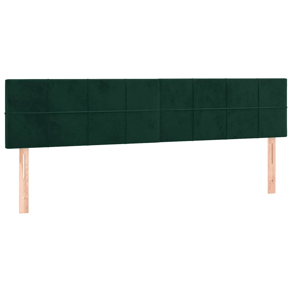 Κρεβάτι Boxspring με Στρώμα Σκούρο Πράσινο 120x190εκ. Βελούδινο