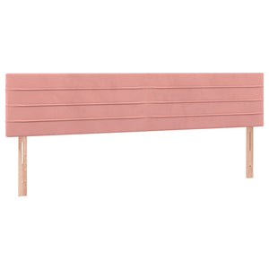 Κρεβάτι Boxspring με Στρώμα Ροζ 120x190 εκ. Βελούδινο