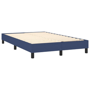 Κρεβάτι Boxspring με Στρώμα & LED Μπλε 120x190εκ. Υφασμάτινο