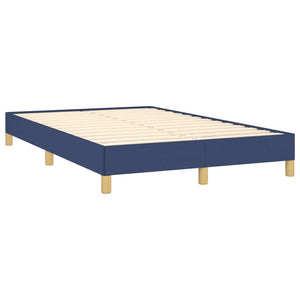 Κρεβάτι Boxspring με Στρώμα & LED Μπλε 120x190εκ. Υφασμάτινο