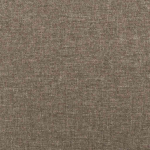 Κρεβάτι Boxspring με Στρώμα & LED Taupe 120x190 εκ. Υφασμάτινο