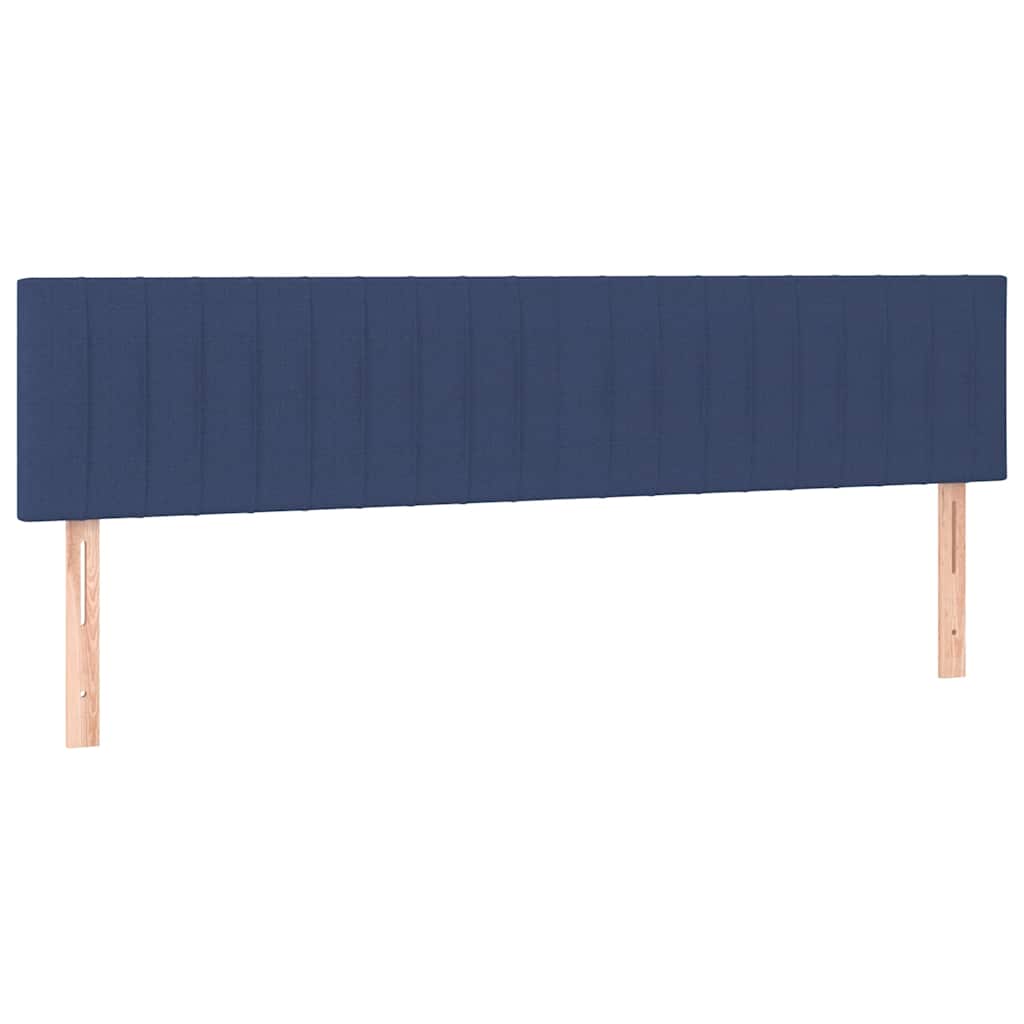 Κρεβάτι Boxspring με Στρώμα & LED Μπλε 120x190εκ. Υφασμάτινο - Pakobazaar