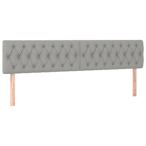Κρεβάτι Boxspring με Στρώμα & LED Αν.Γκρι 120x190εκ. Υφασμάτινο