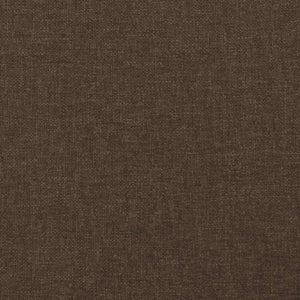 Κρεβάτι Boxspring με Στρώμα & LED Σκ.Καφέ 120x190εκ. Υφασμάτινο