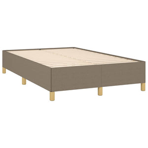 Κρεβάτι Boxspring με Στρώμα & LED Taupe 120x190 εκ. Υφασμάτινο