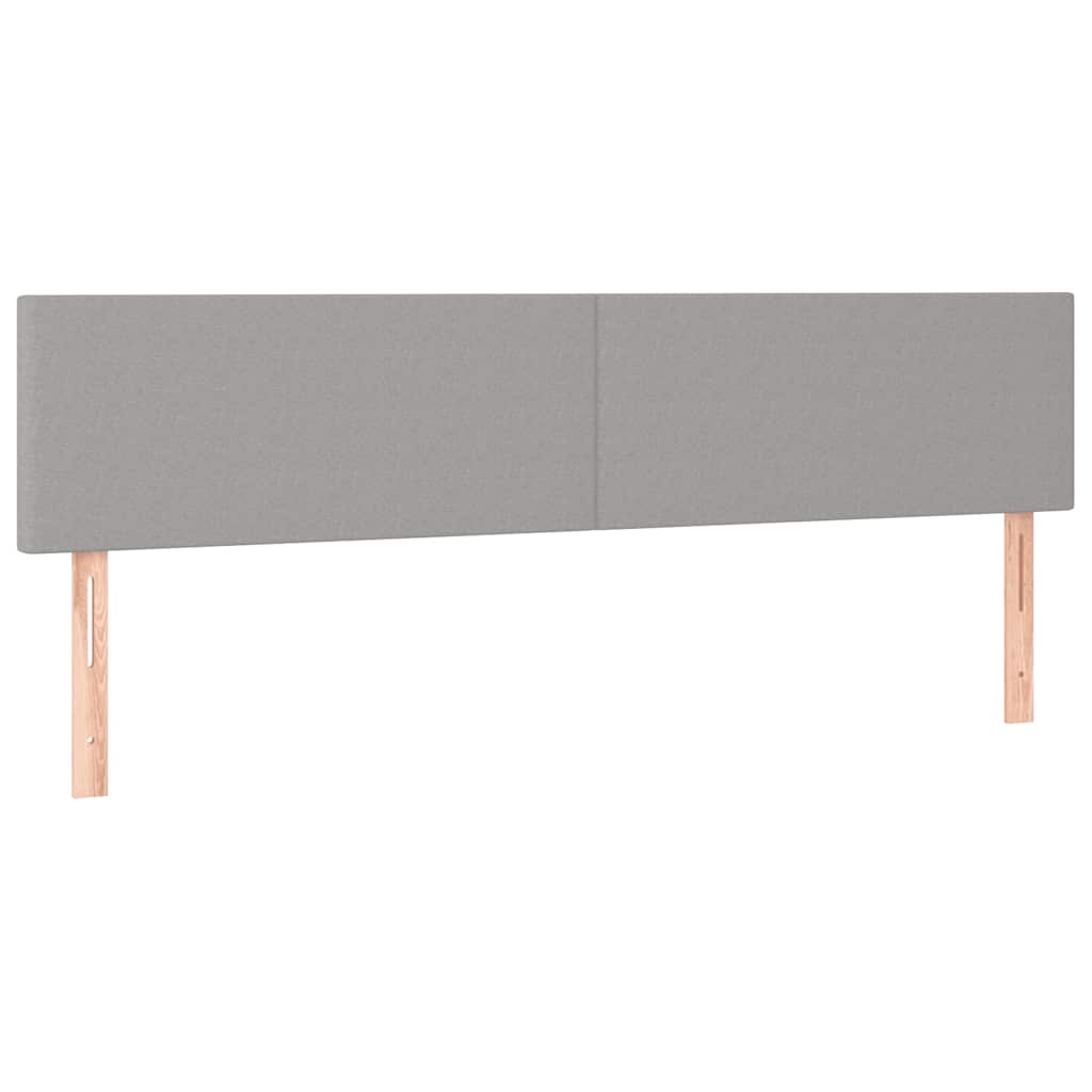 Κρεβάτι Boxspring με Στρώμα Ανοιχτό Γκρι 120x190 εκ. Υφασμάτινο