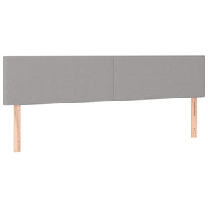 Κρεβάτι Boxspring με Στρώμα Ανοιχτό Γκρι 120x190 εκ. Υφασμάτινο