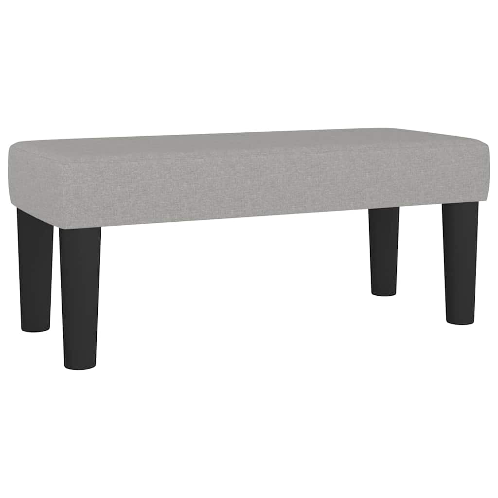 Κρεβάτι Boxspring με Στρώμα Ανοιχτό Γκρι 120x190 εκ. Υφασμάτινο